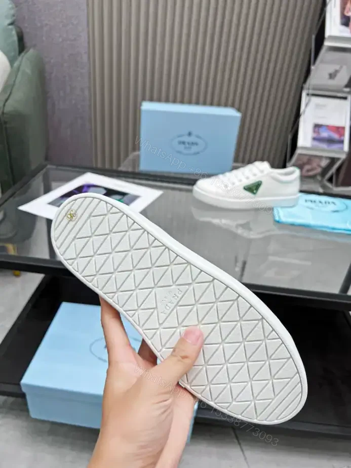 View 6 of PRADA BRUSHED LEATHER SNEAKERS – PRD042