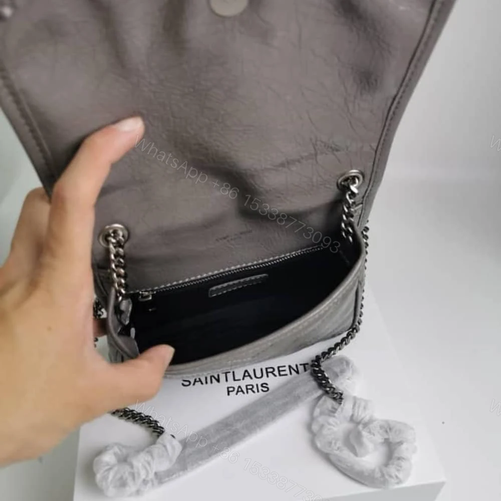 View 6 of Saint Laurent Niki Vintage Chain Wallet Beige 19Cm