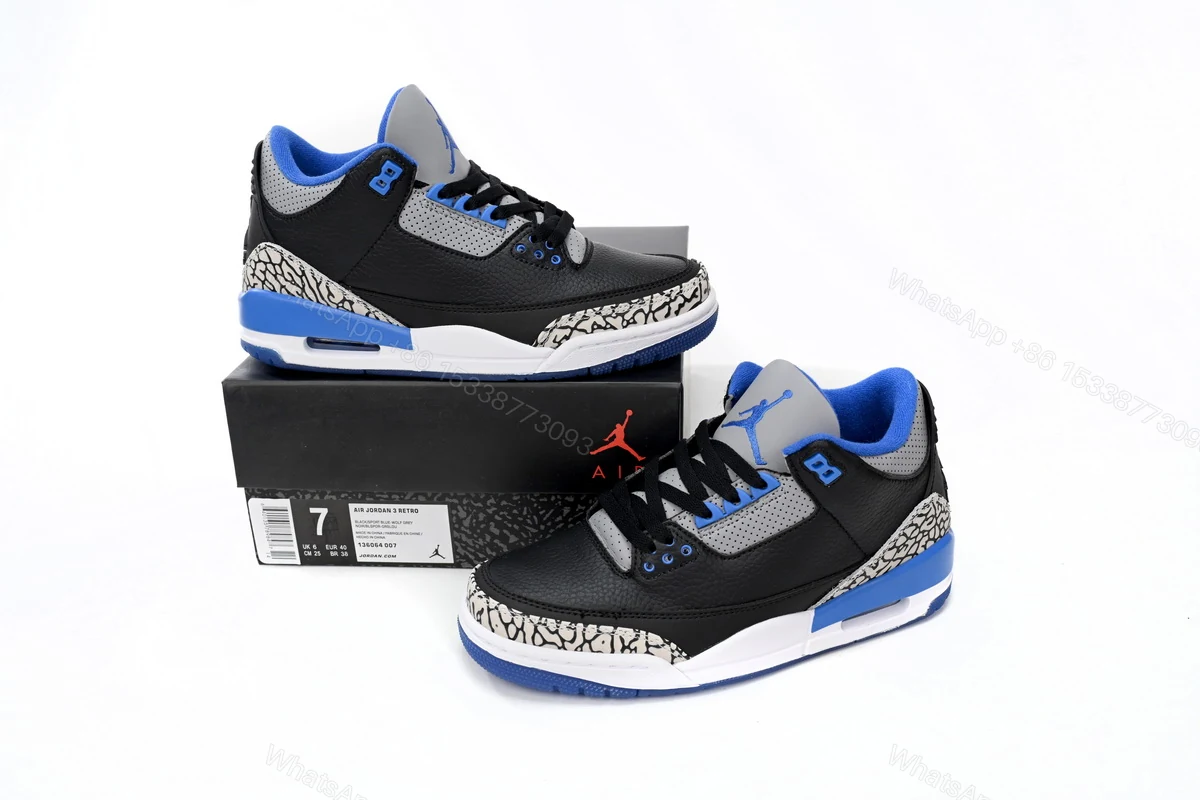 Air Jordan 3 Sport Blue 136064-007 — view 2