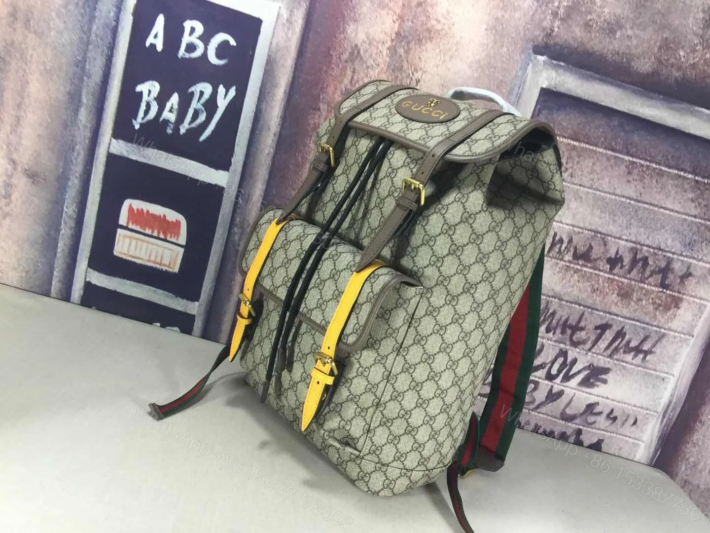 View 7 of Gucci Ophidia cloth backpack