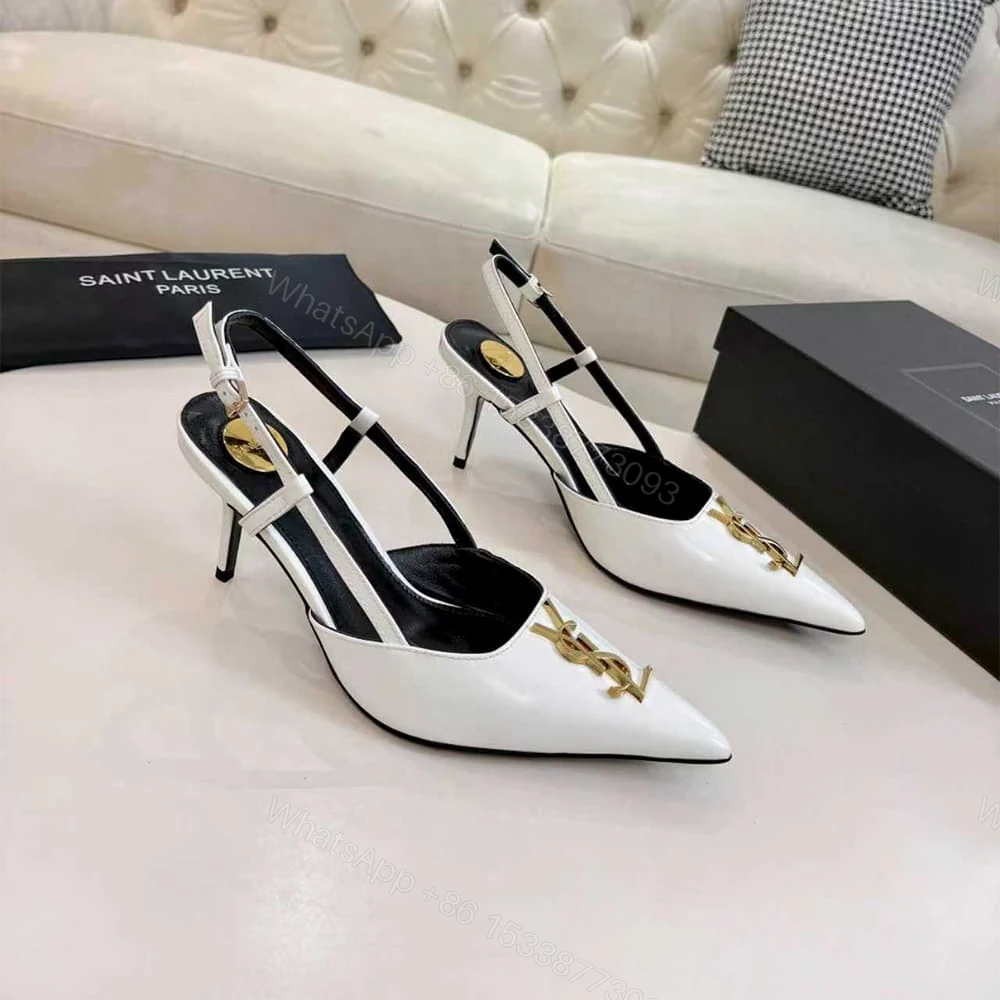 View 2 of YSL slingback pumps