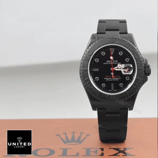 View 10 of Rolex Yacht Master Triple Red / Titan Black 116622 Replica