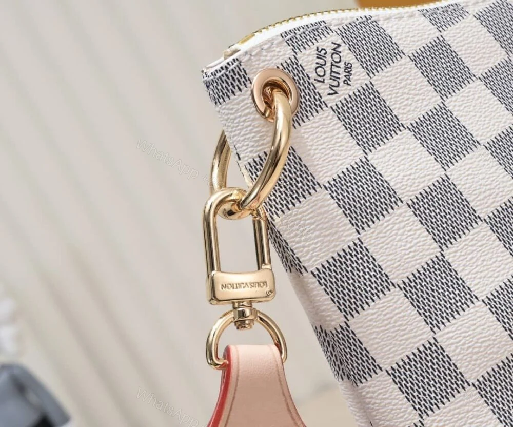 View 4 of Louis Vuitton Odéon Shoulder Bag Damier Azur 26Cm