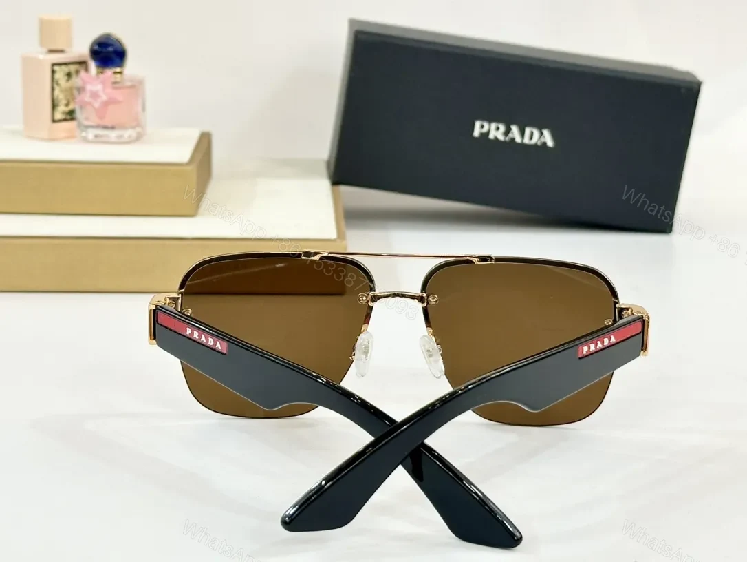 View 8 of Bold Black/White Aviator Sunglasses with Statement Stripe