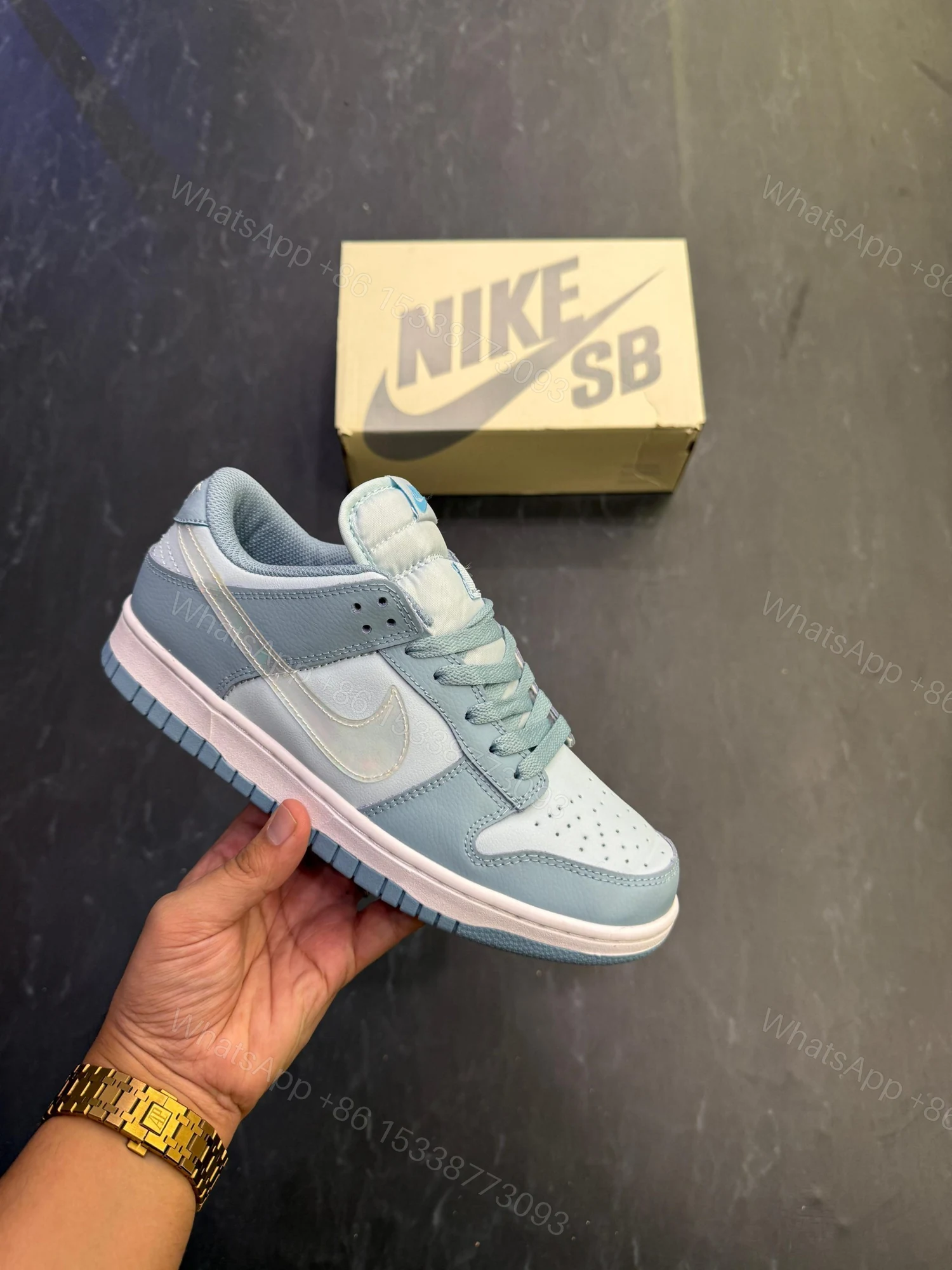 View 4 of FIRST COPY NIKE SB DUNK AQUA CLEAR SHOES FOR MEN