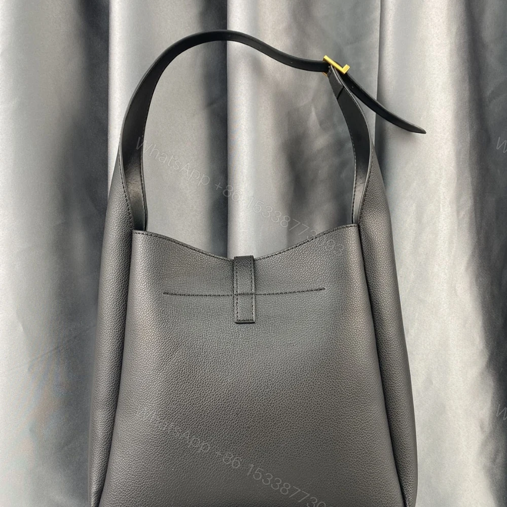 View 4 of Saint Laurent Le 5 À 7 Soft Small Hobo Bag In Smooth Black 27Cm 713938AAAUQ1000