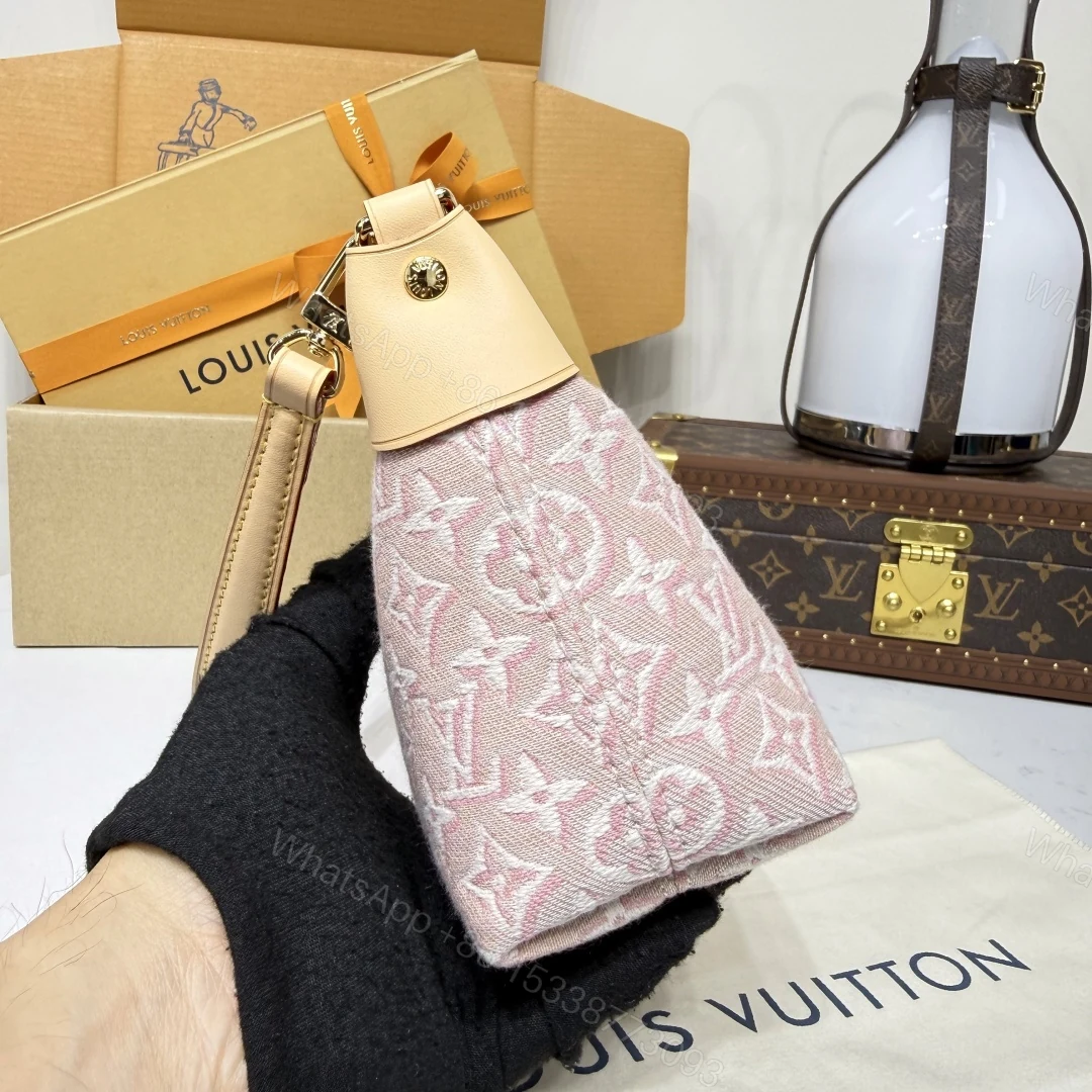 View 4 of Louis Vuitton Pochette Pink Monogram Emblème