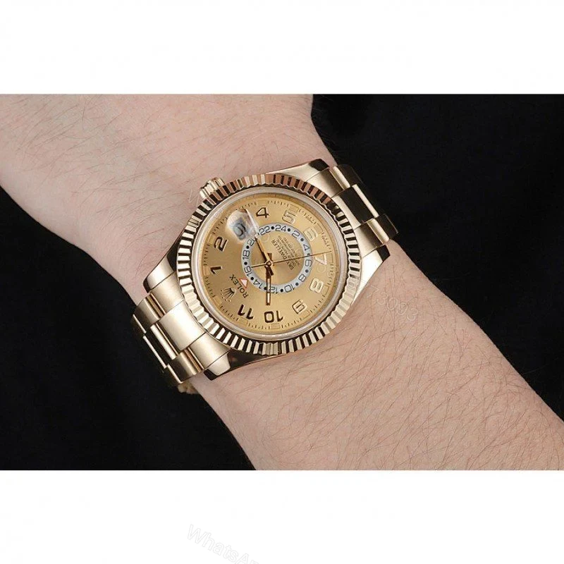 View 10 of Replica Rolex Sky-Dweller Gold Dial 80243