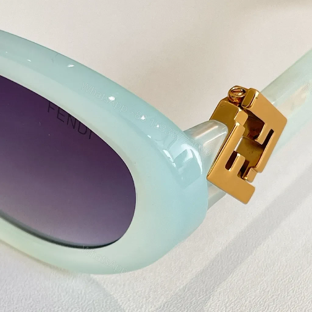View 9 of Navy Acetate Sunglasses - Luxe Casual-Classic Shield
