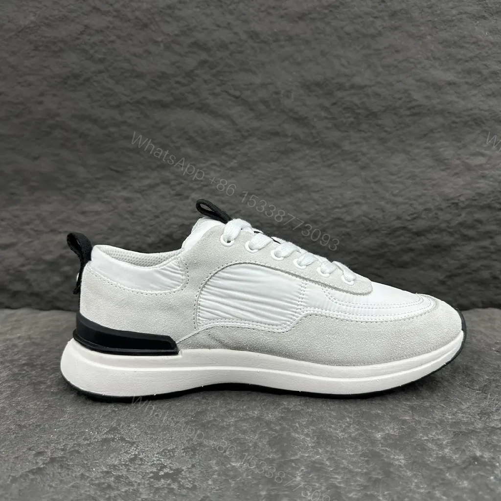 View 2 of Patterned Perfection: Luxe High-Top Sneakers with Premium Suede & Leather