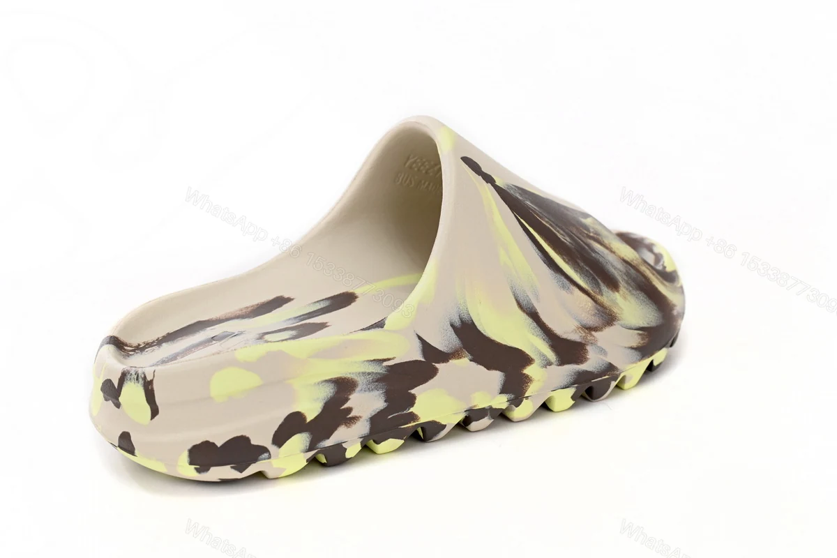 View 8 of adidas Yeezy Slide Enflame Oil Painting Ink Yellow FZ5899
