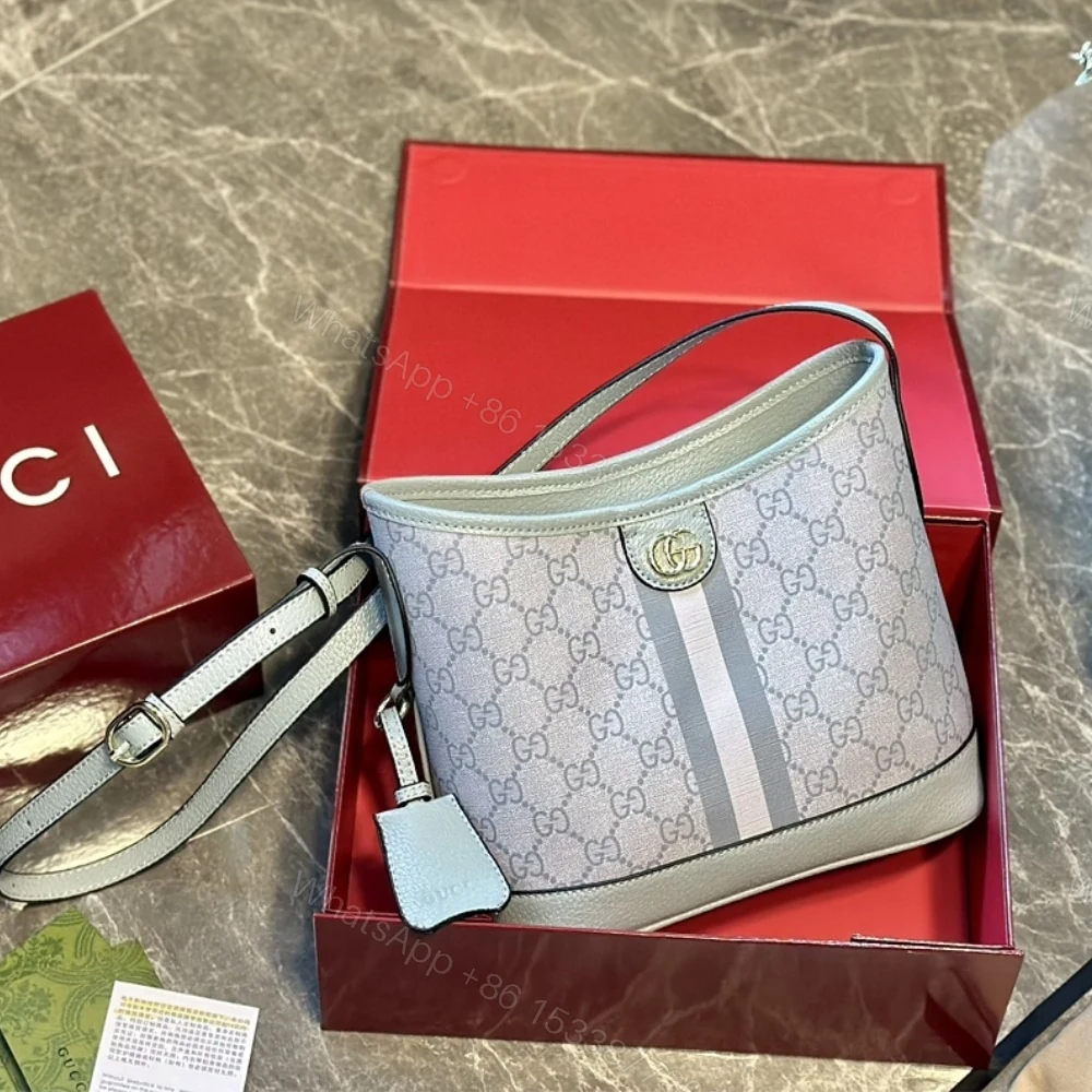 View 2 of Gucci Ophidia Small Tote Bag Dusty Blue 23Cm ‎