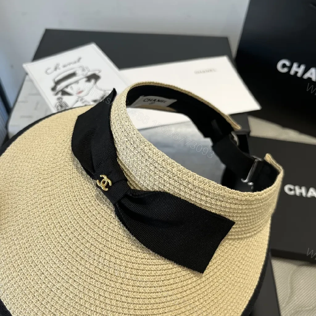 View 5 of Structured Sun-Kissed Visor: Couture-Inspired Wide-Brim Hat