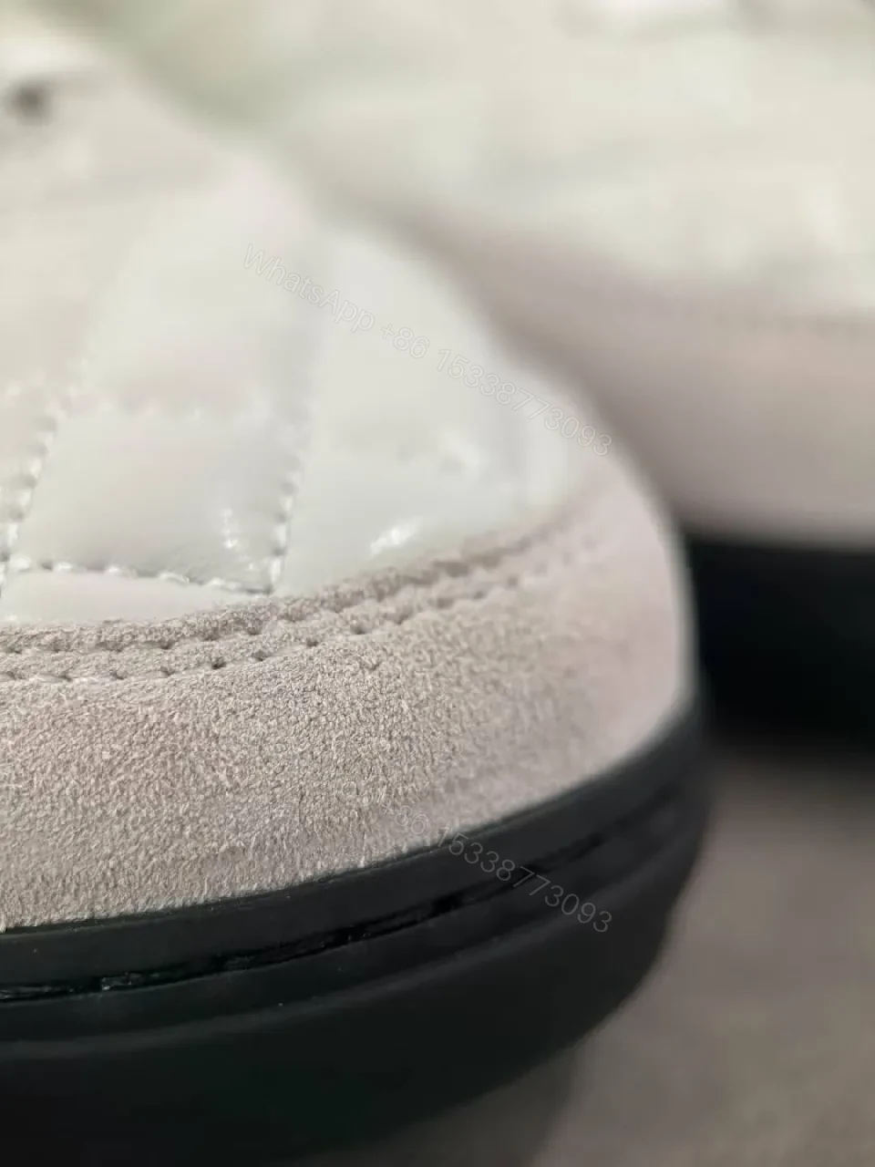 View 2 of White Quilted High-Tops: Everyday Luxury Sneakers