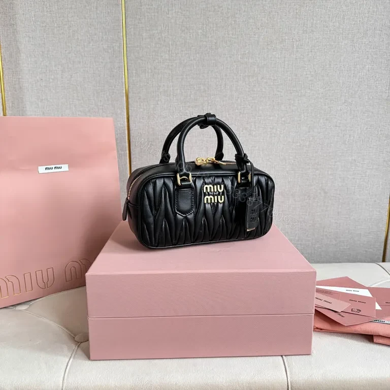 View 4 of Structured Quilted Leather Mini Satchel