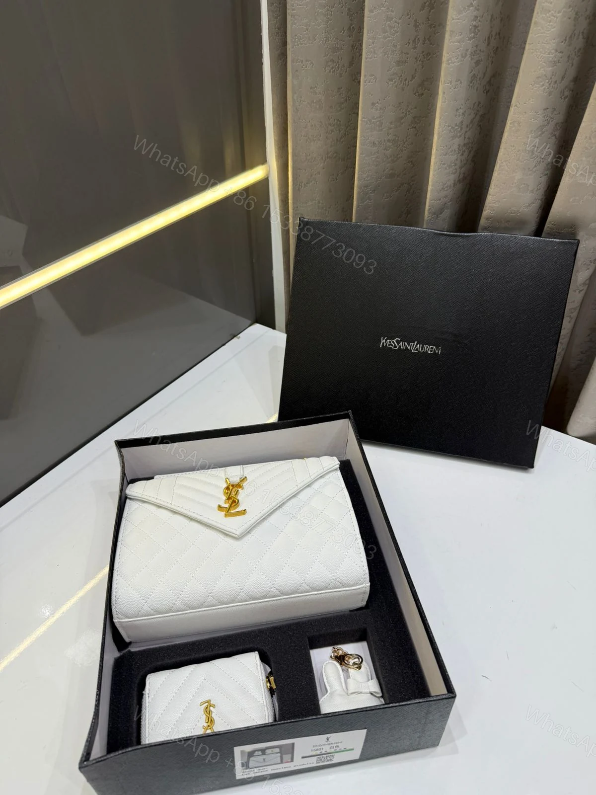 View 5 of FIRST COPY YSL SAINT LAURENT WHITE BAG