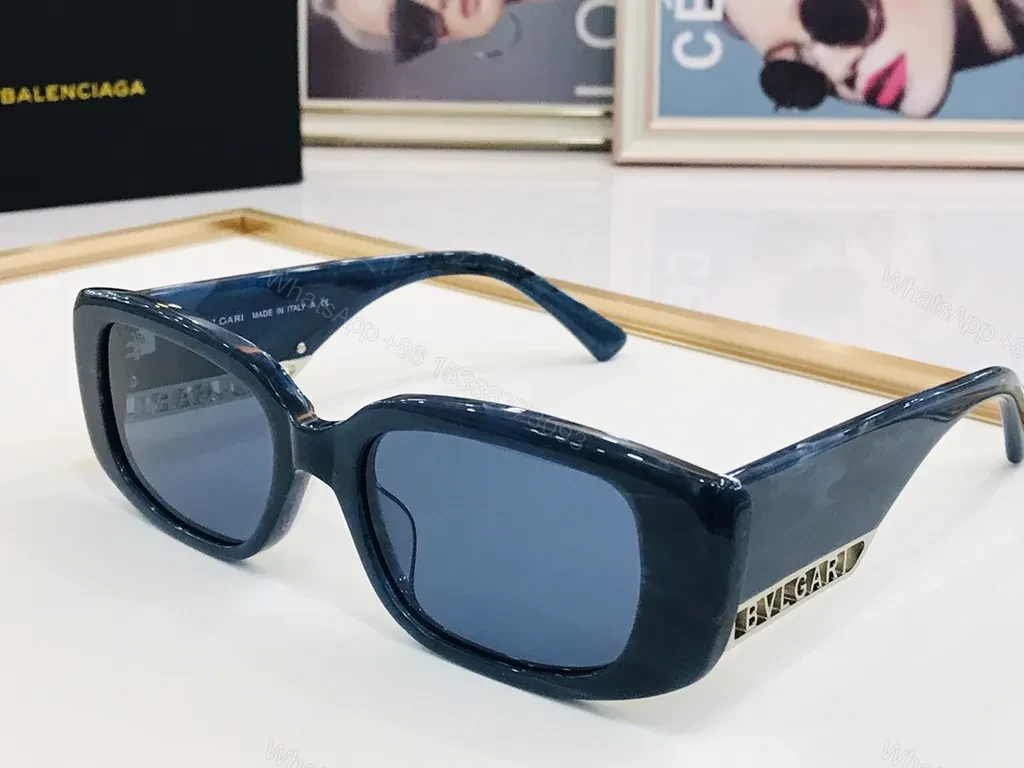 View 3 of BVLGARI Luxe Frames: Oversized Black Acetate Sunglasses