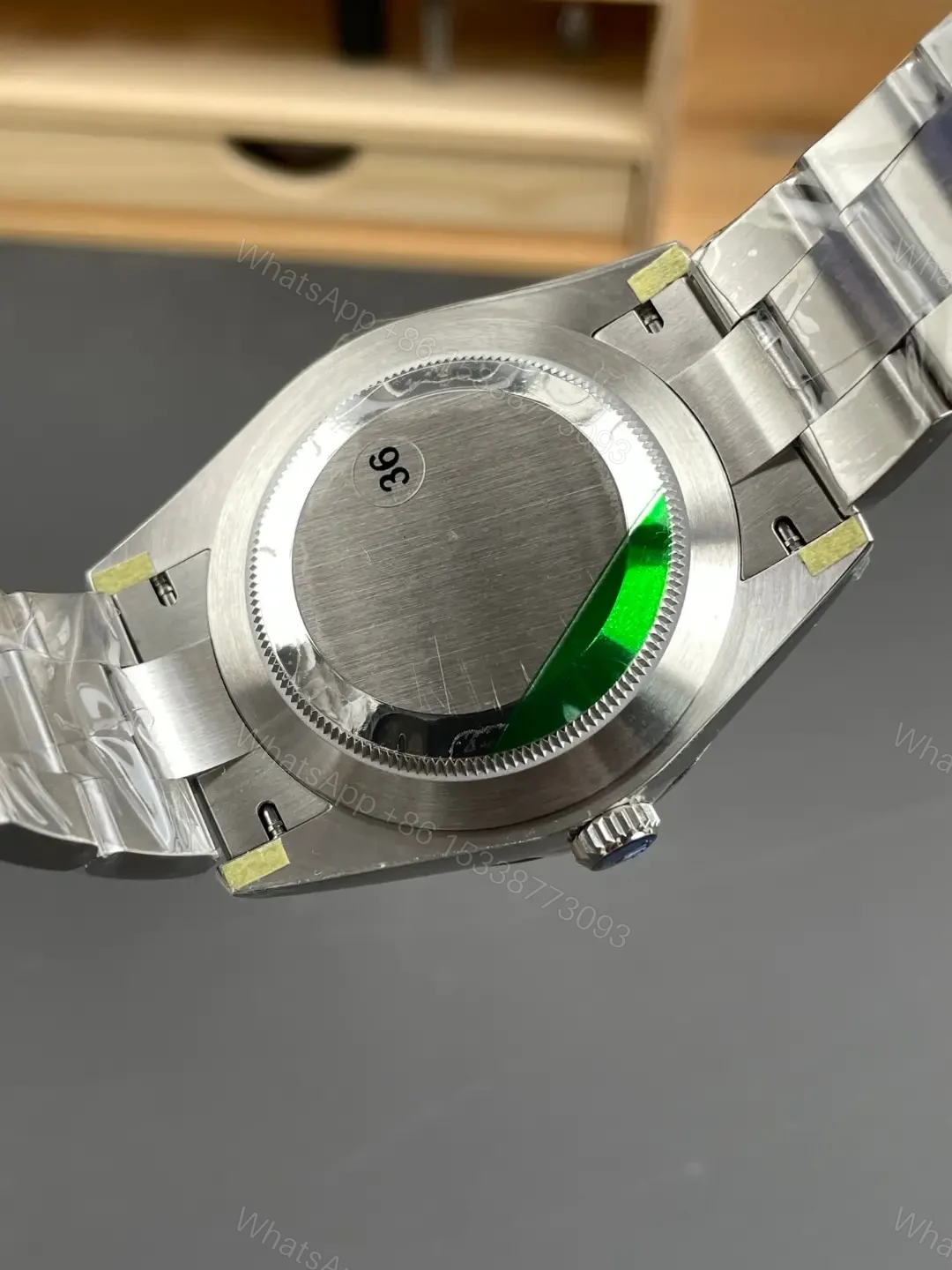 View 5 of Rolex Oyster Perpetual 41 Yellow Dial Watch 124300-0004