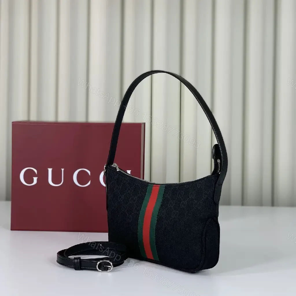 View 4 of Effortless Chic Monogram Bag: Lightweight, Signature Stripe, Crossbody