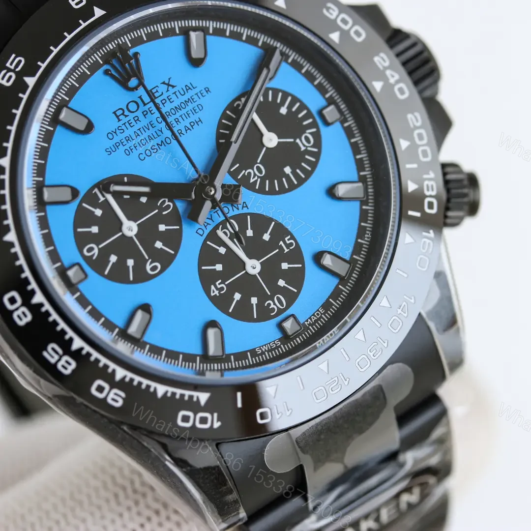 View 5 of Rolex Daytona Blue Dial 40mm Black Oyster Bracelet Stunning Edition ROLEX-DAYTONA-BLU-BLK-40