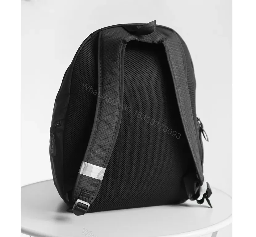 View 5 of Black Nylon Backpack | Ultra-Compact, Premium-Buckle Utility