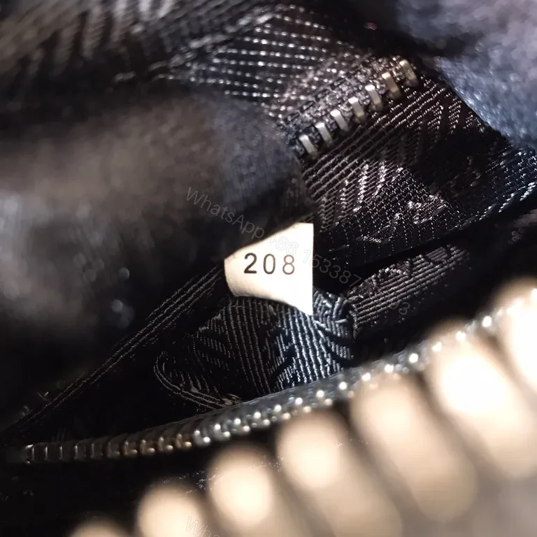View 9 of Structured Black Crossbody: Luxury Nylon, Prada-Style, Compact, Everyday Carry