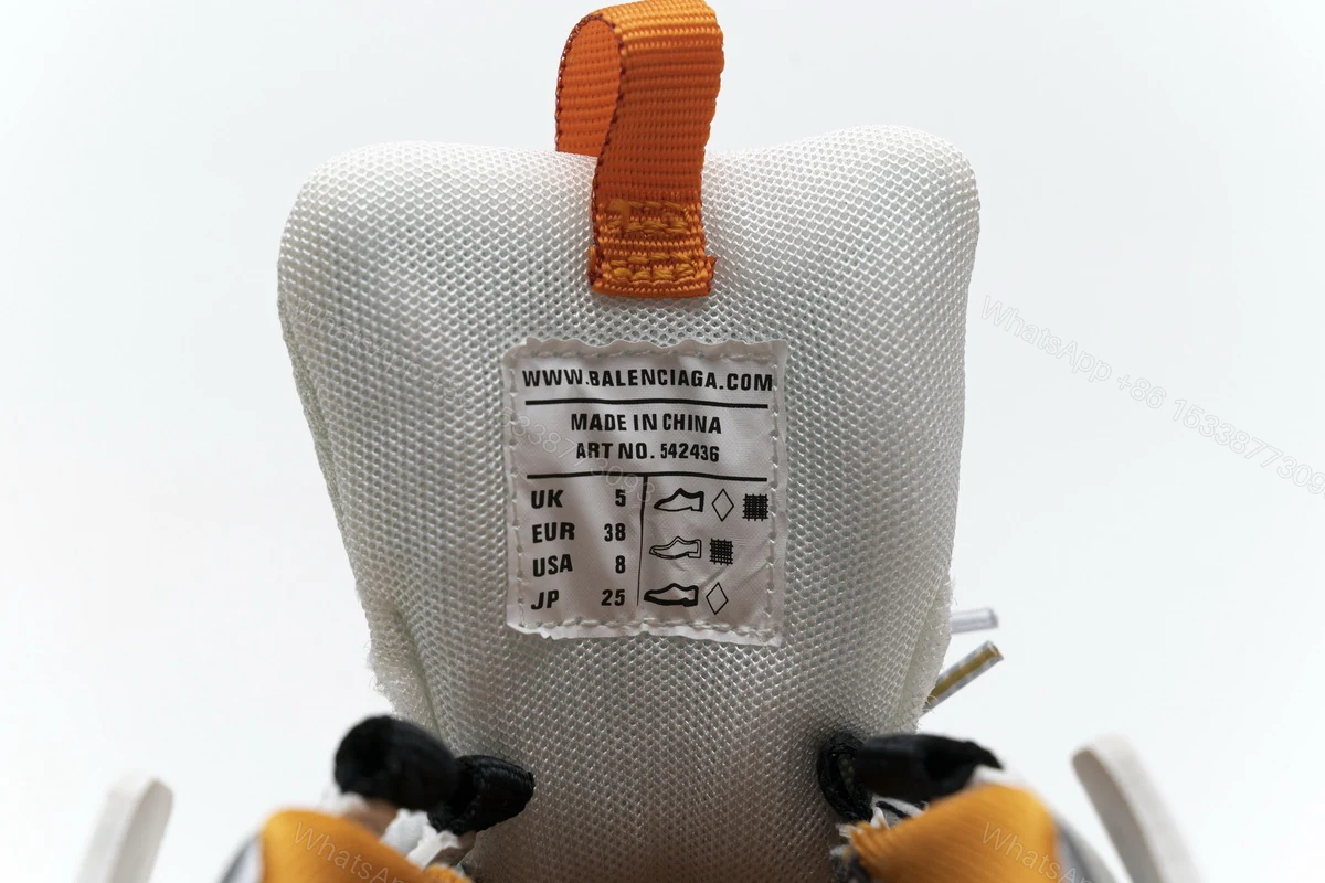 View 11 of Balenciaga Track Led White Orange 542436 W1GB7 9059