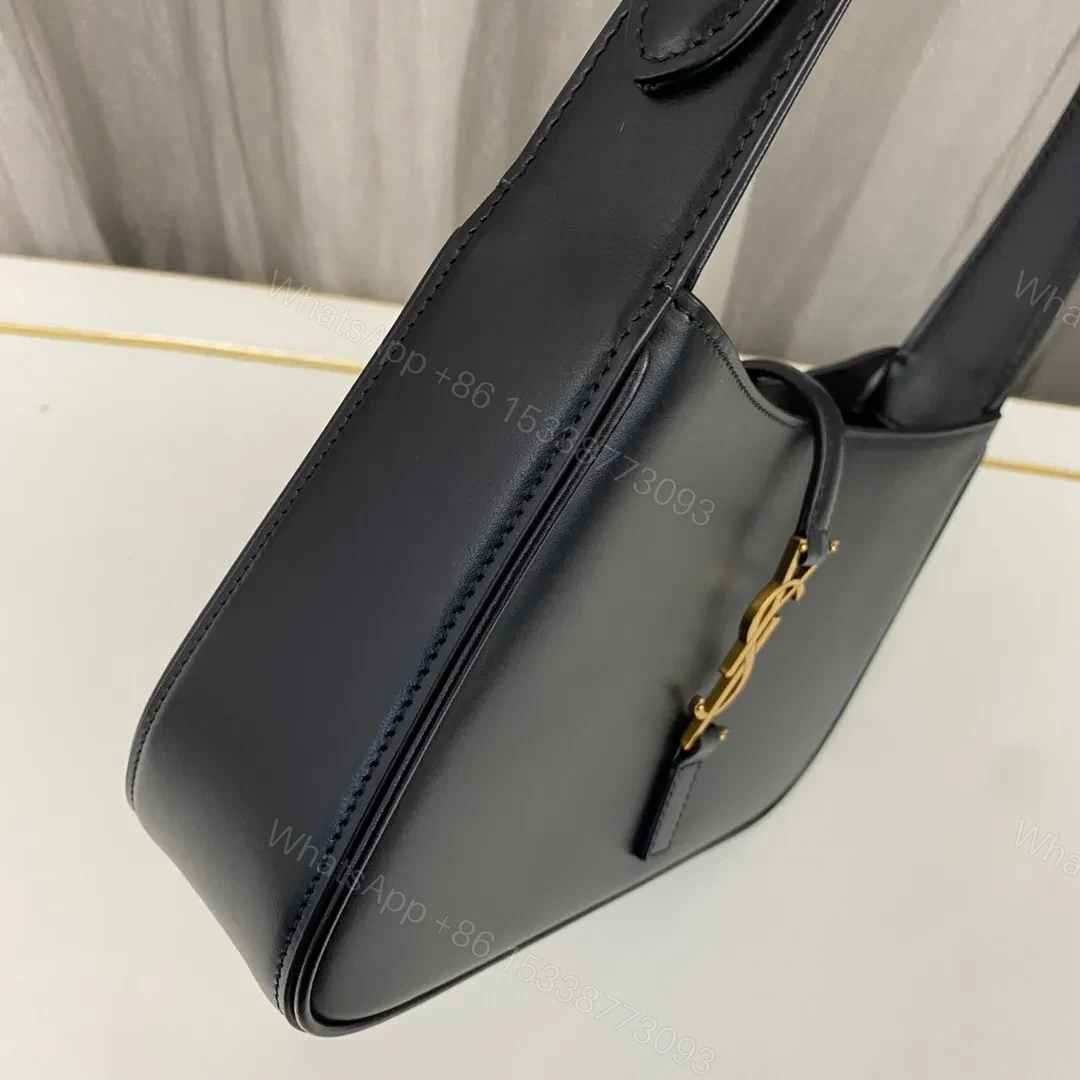 View 5 of Saint Laurent le 5 a 7 mini hobo bag – Black