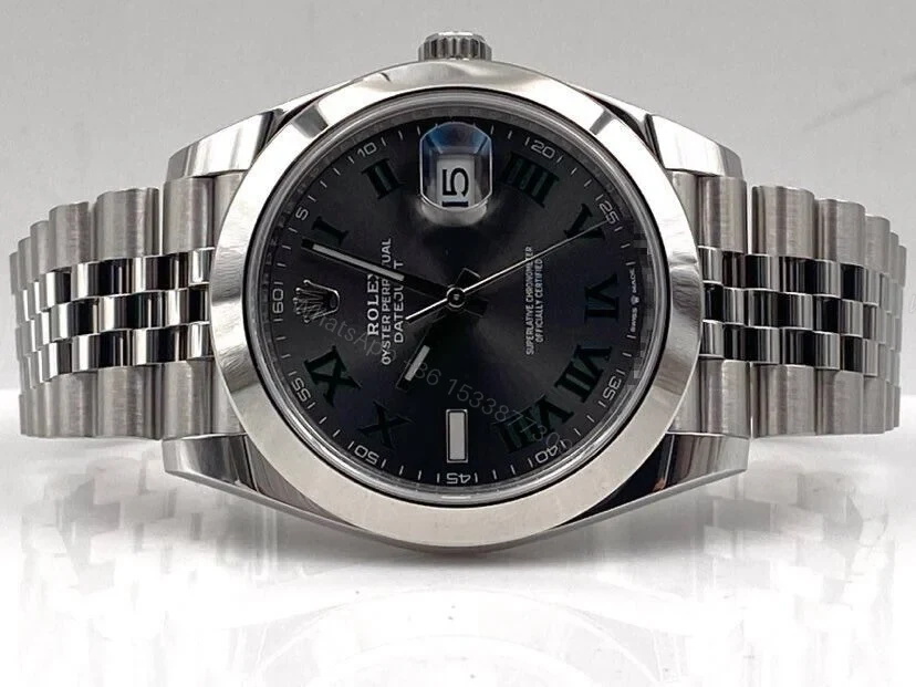 View 3 of Rolex Datejust Rhodium Dial 126300 “Wimbledon” Jubilee 41 mm