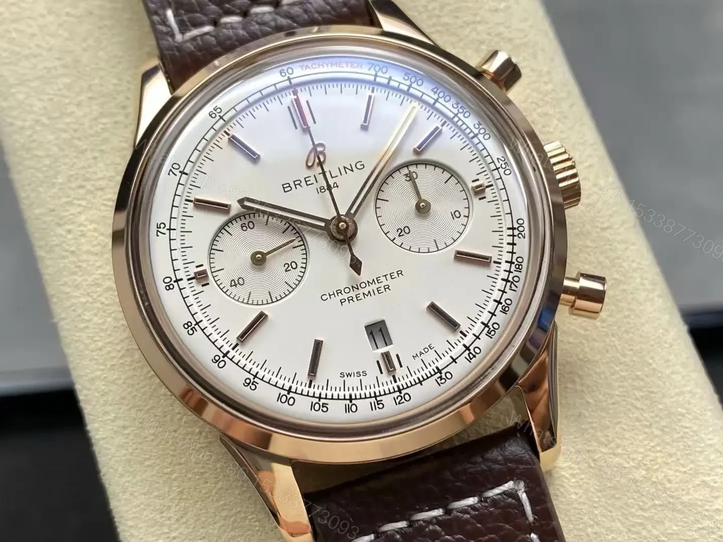 View 3 of Replica Breitling Puya Rose Gold Watch