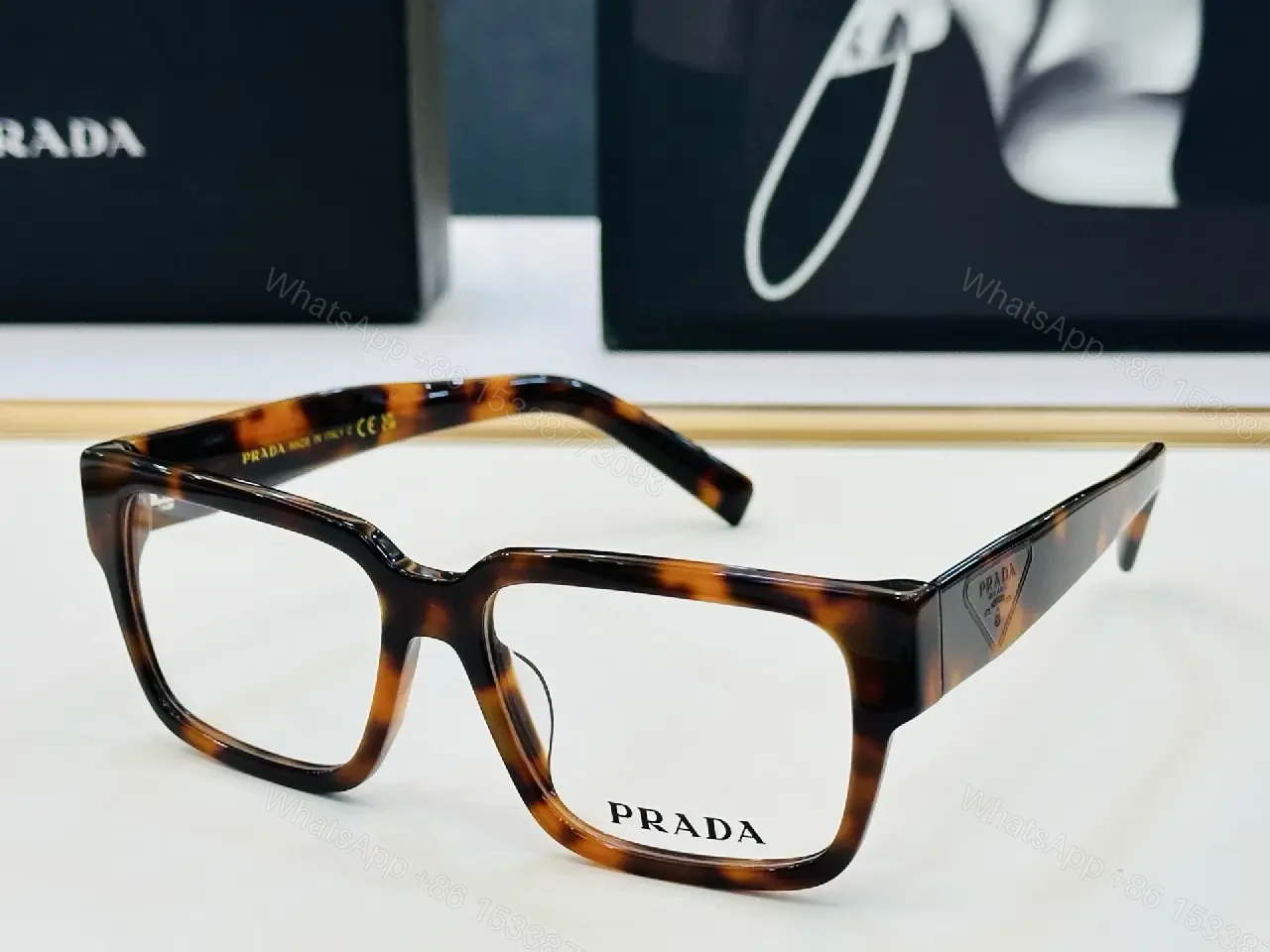 View 7 of Bold Frame Black Acetate Minimalist Luxury Eyewear