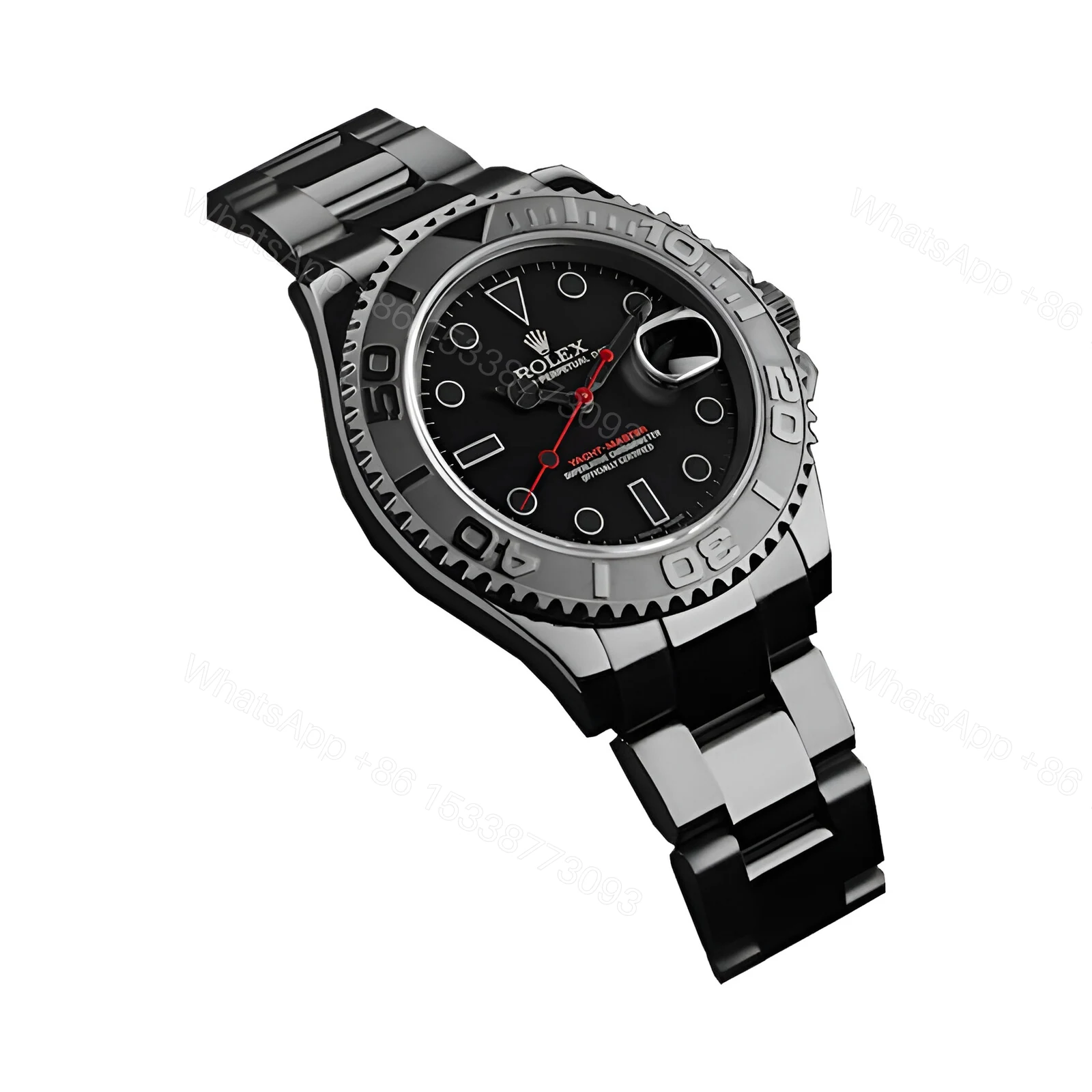 View 2 of Rolex Yacht Master Triple Red / Titan Black 116622 Replica