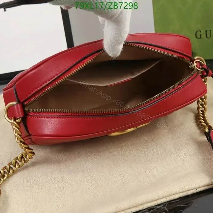 View 13 of Fake Gucci Small GG Beige Marmont Shoulder Bag ZB72988