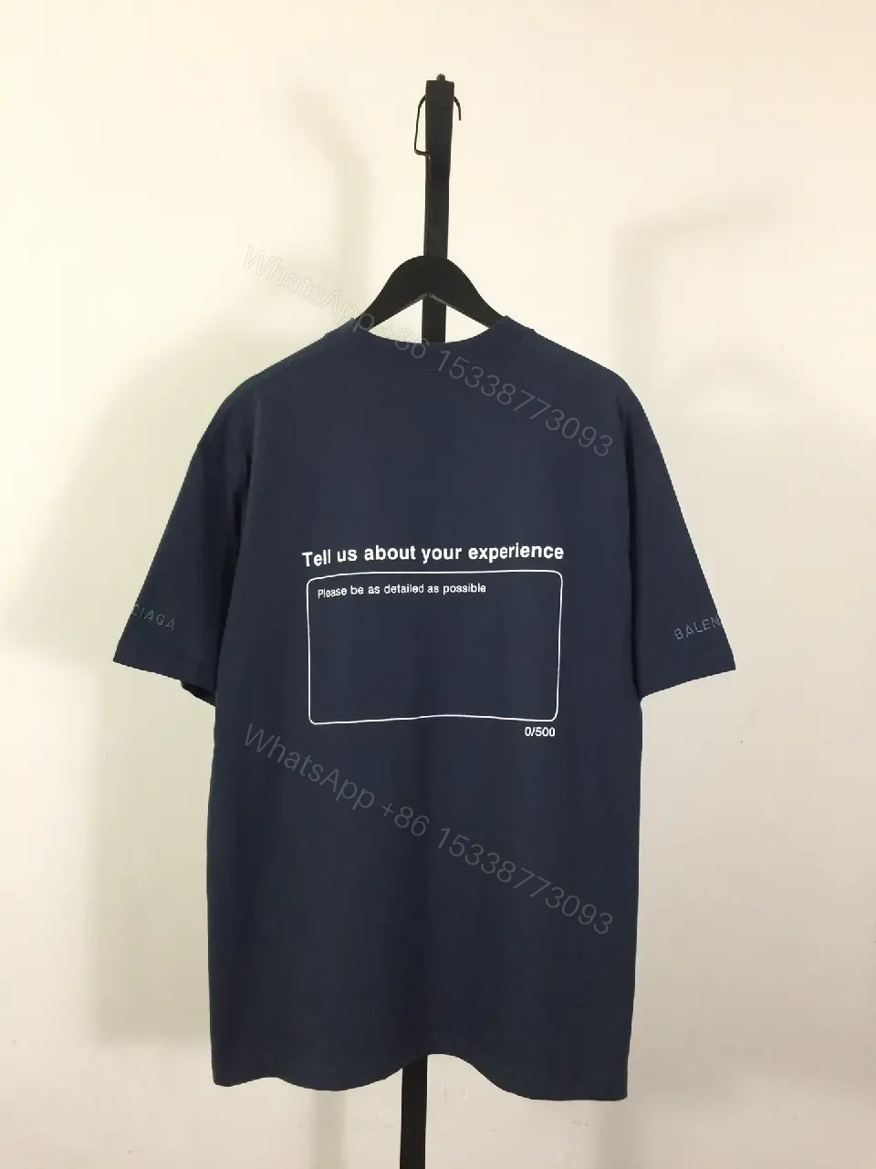 View 10 of Minimalist Star Tee: Luxe Comfort, Subtle Branding, Navy