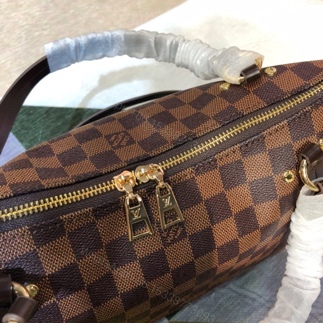 View 8 of Louis Vuitton Damier Limington Brown N40023 Women’s Canvas Handbag