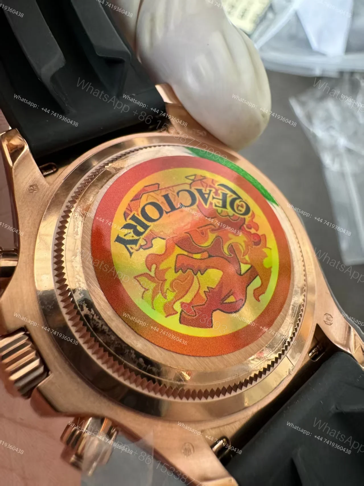 View 16 of Rolex Super Clone Daytona M126515LN-0008 Rose Gold Meteorite Dial 4131 Movement