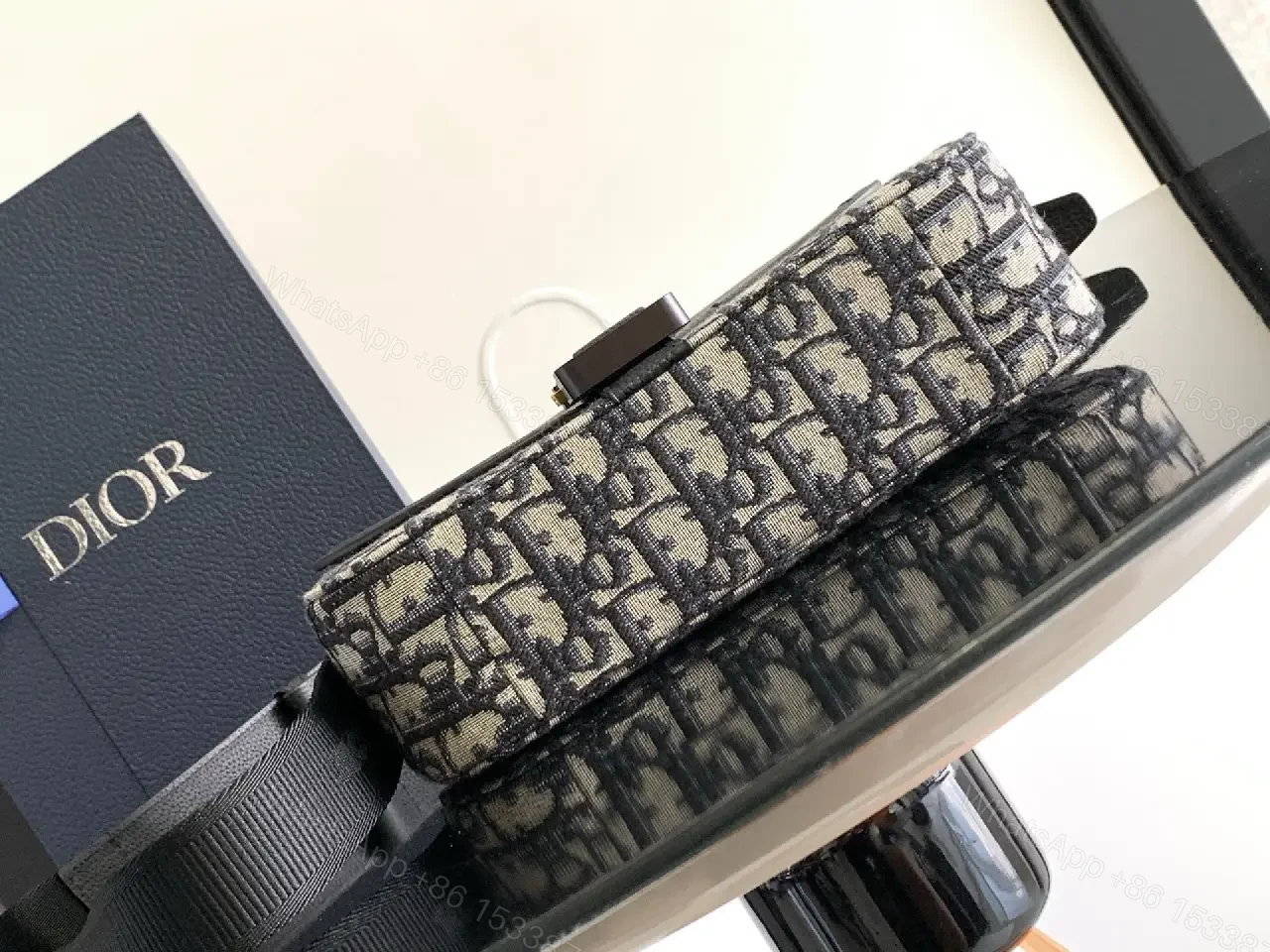 View 2 of Monochrome Textured Crossbody: Durable Everyday Luxus Bag