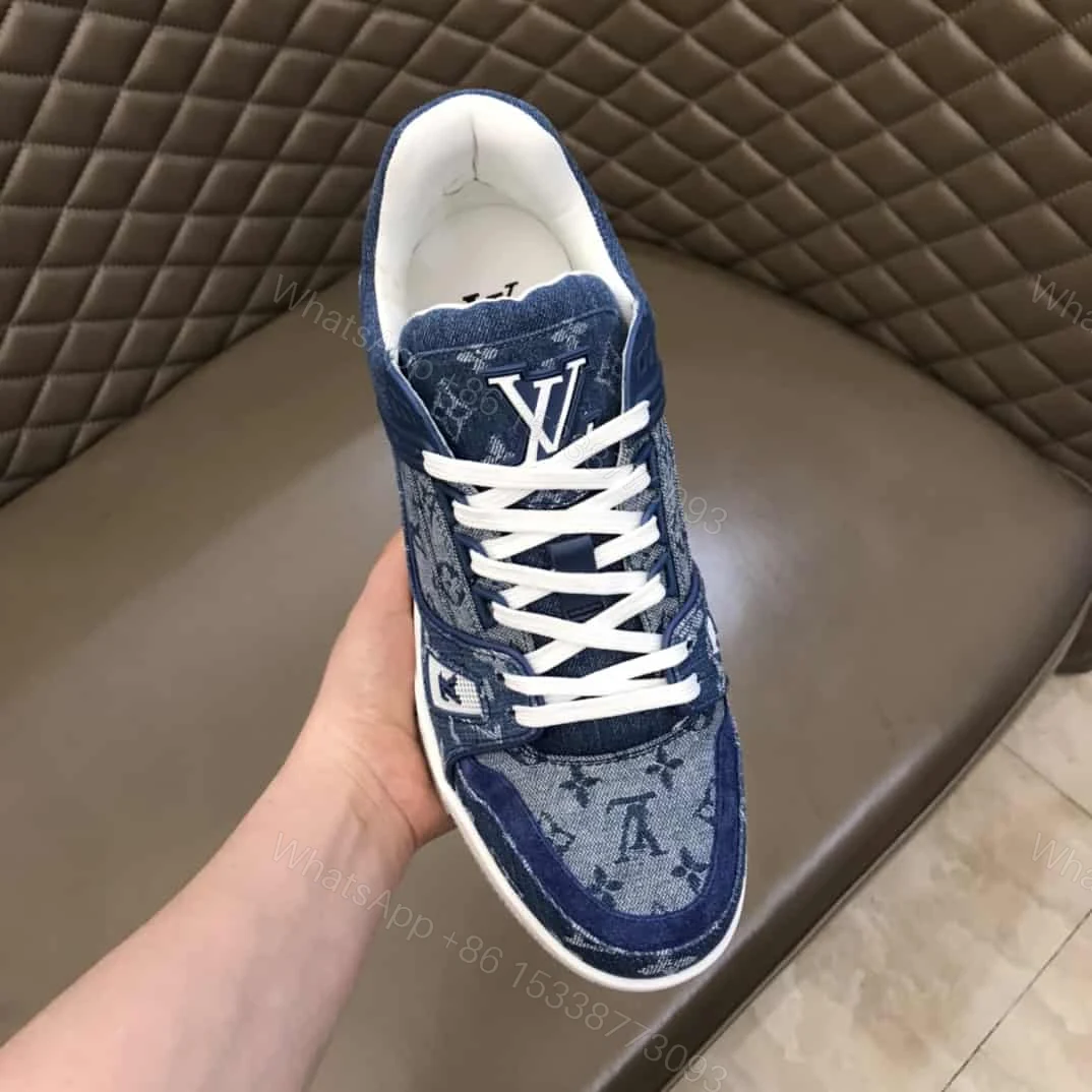 View 4 of VIRGIL ABLOH WRAPS LOUIS VUITTON 408 SNEAKER IN DENIM – LV122