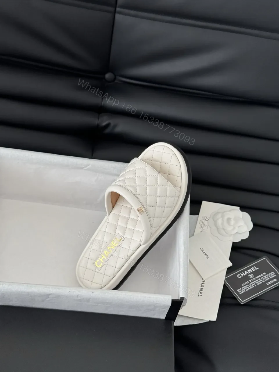 View 5 of Textured Quilted Slide: Effortless Everyday Luxury