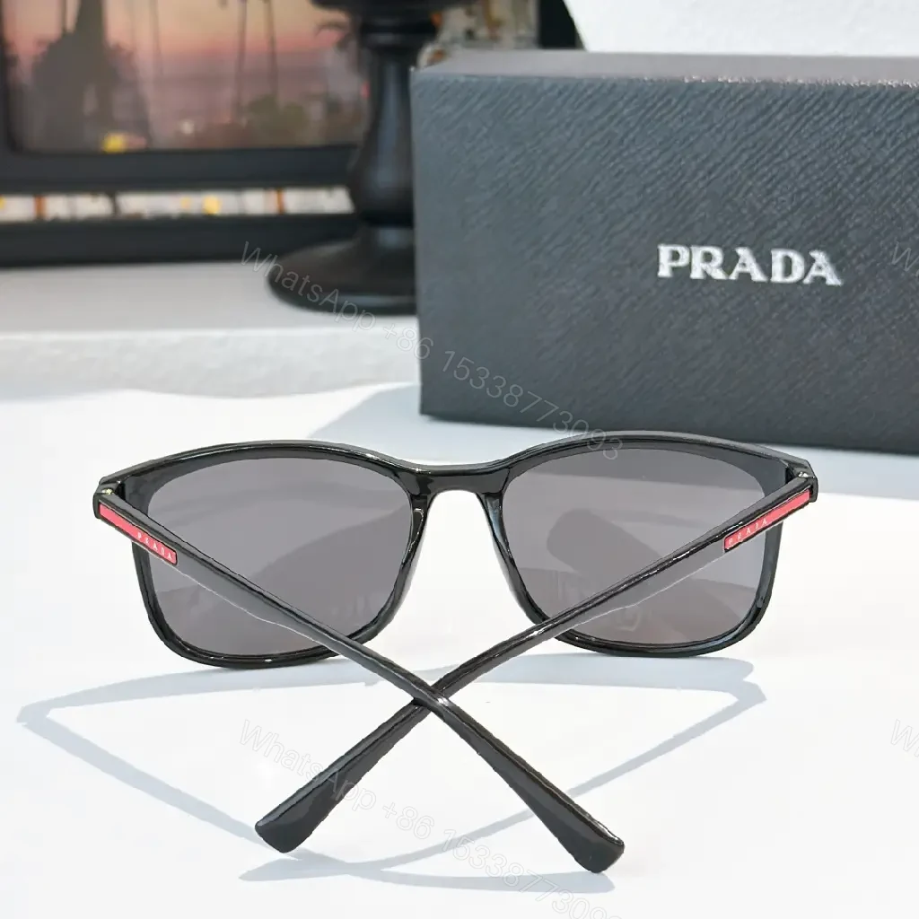 View 7 of Matte Black Acetate Sunglasses – Modern Luxury, Gradient Lenses