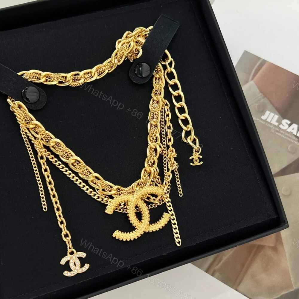 View 2 of Chanel CC Necklace Gold