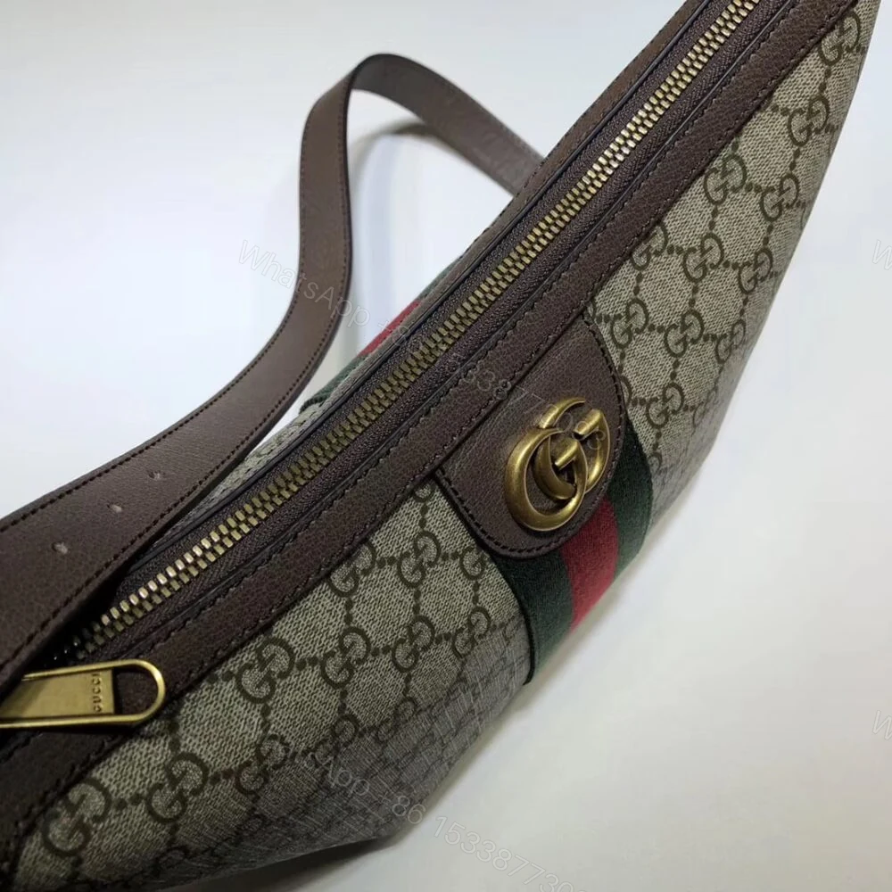 View 5 of Gucci Ophidia GG Small Shoulder Bag Beige And Ebony 30Cm 598125 9IK3T 8745