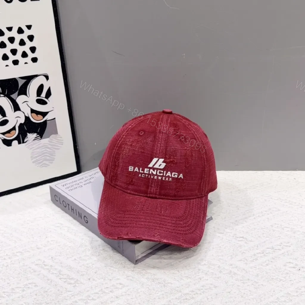 View 7 of Color-Block Cap: Premium Textured Embroidered Visor Cap