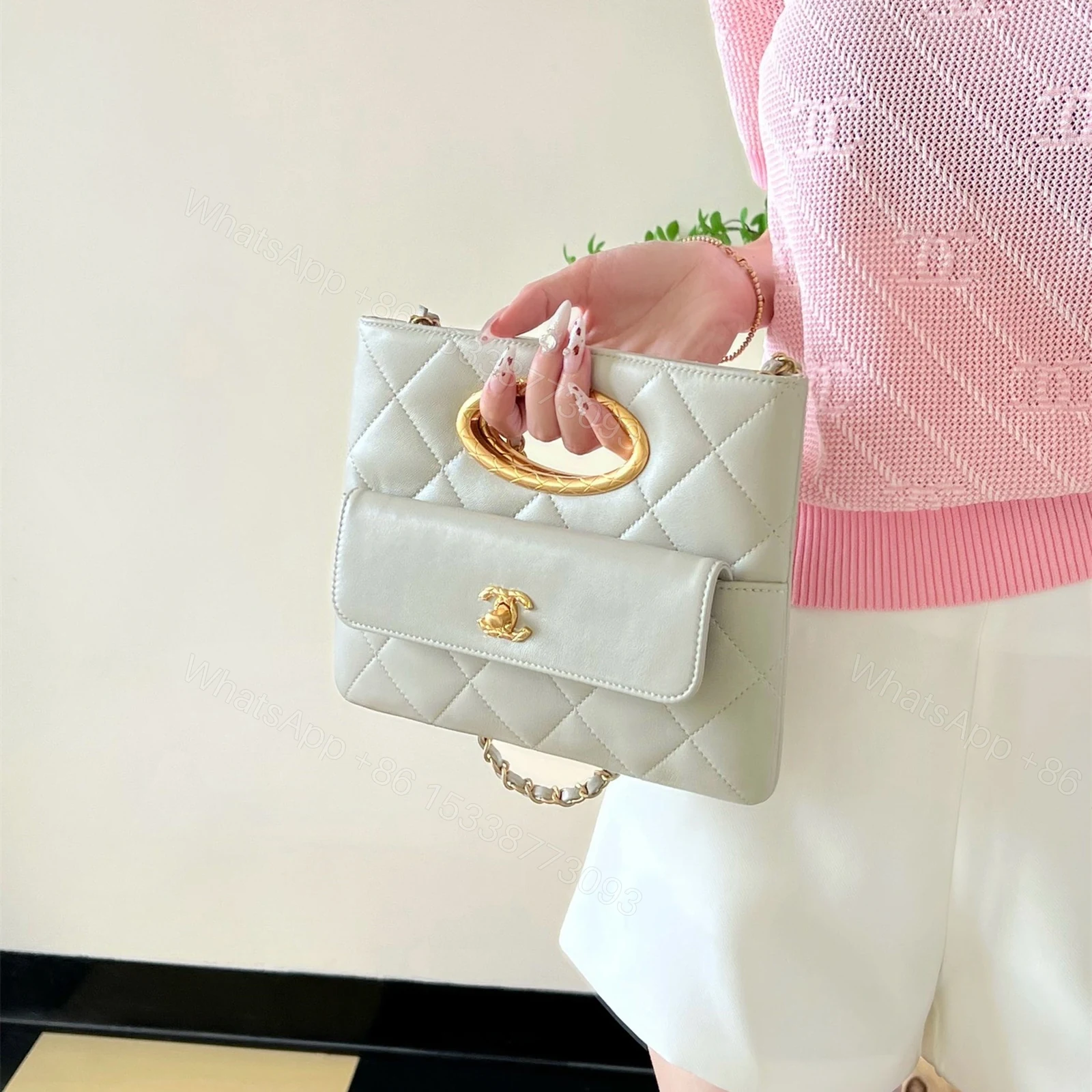 View 25 of 高仿Chanel*24B系列AS5036單肩手提包灰色免檢版