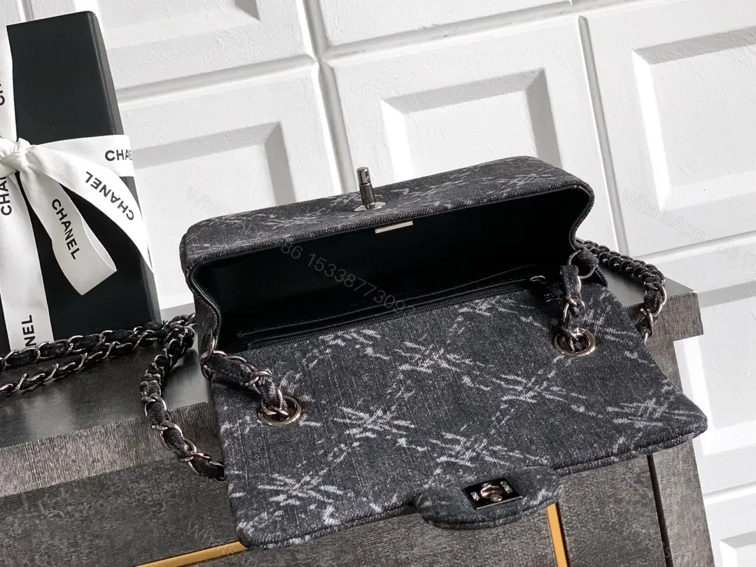 View 7 of Chic Textured Flap Bag with Signature Hardware