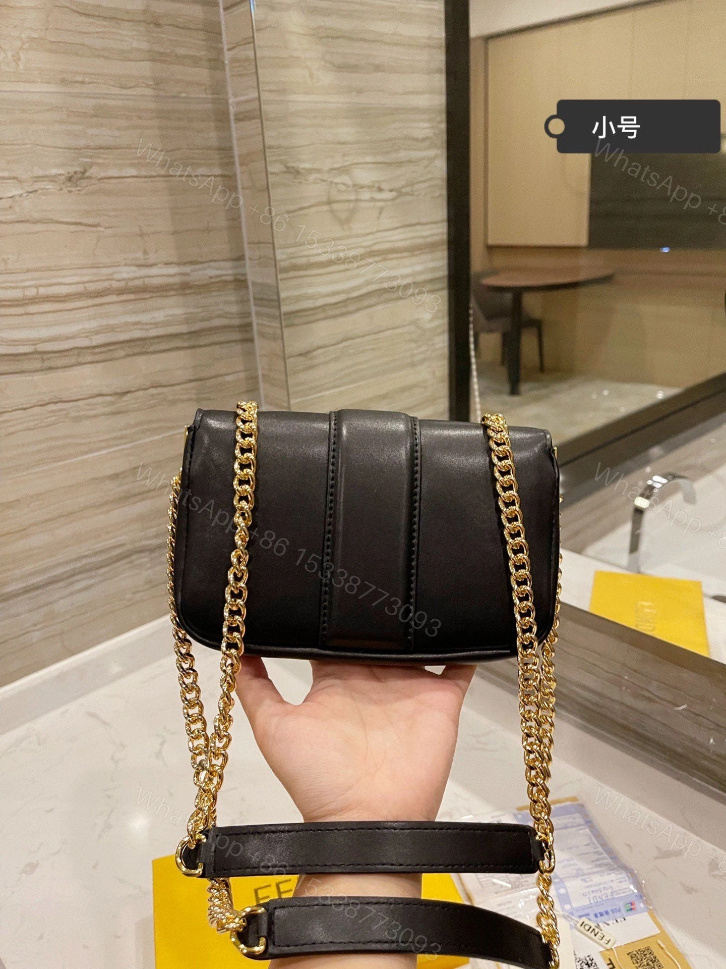 View 9 of Fendi Mini Baguette Chain