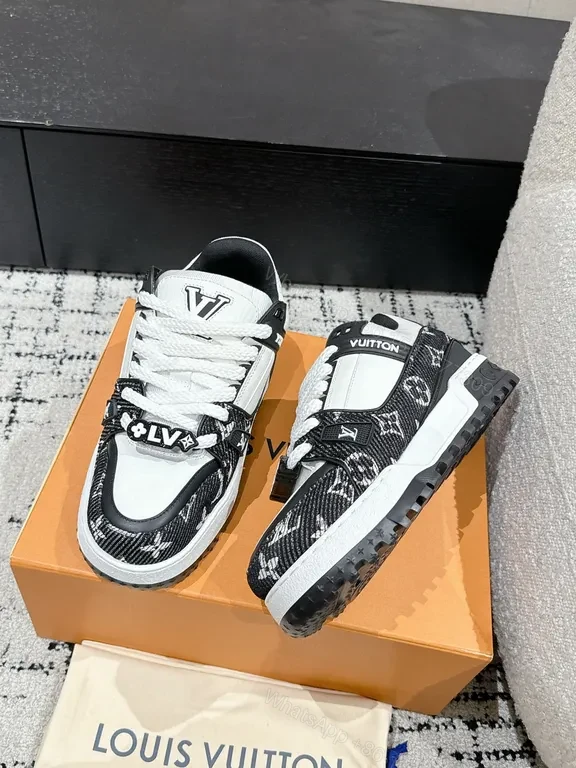 View 6 of Modern Bold Texture Sneaker: LV-Inspired Luxury, All-Day Comfort