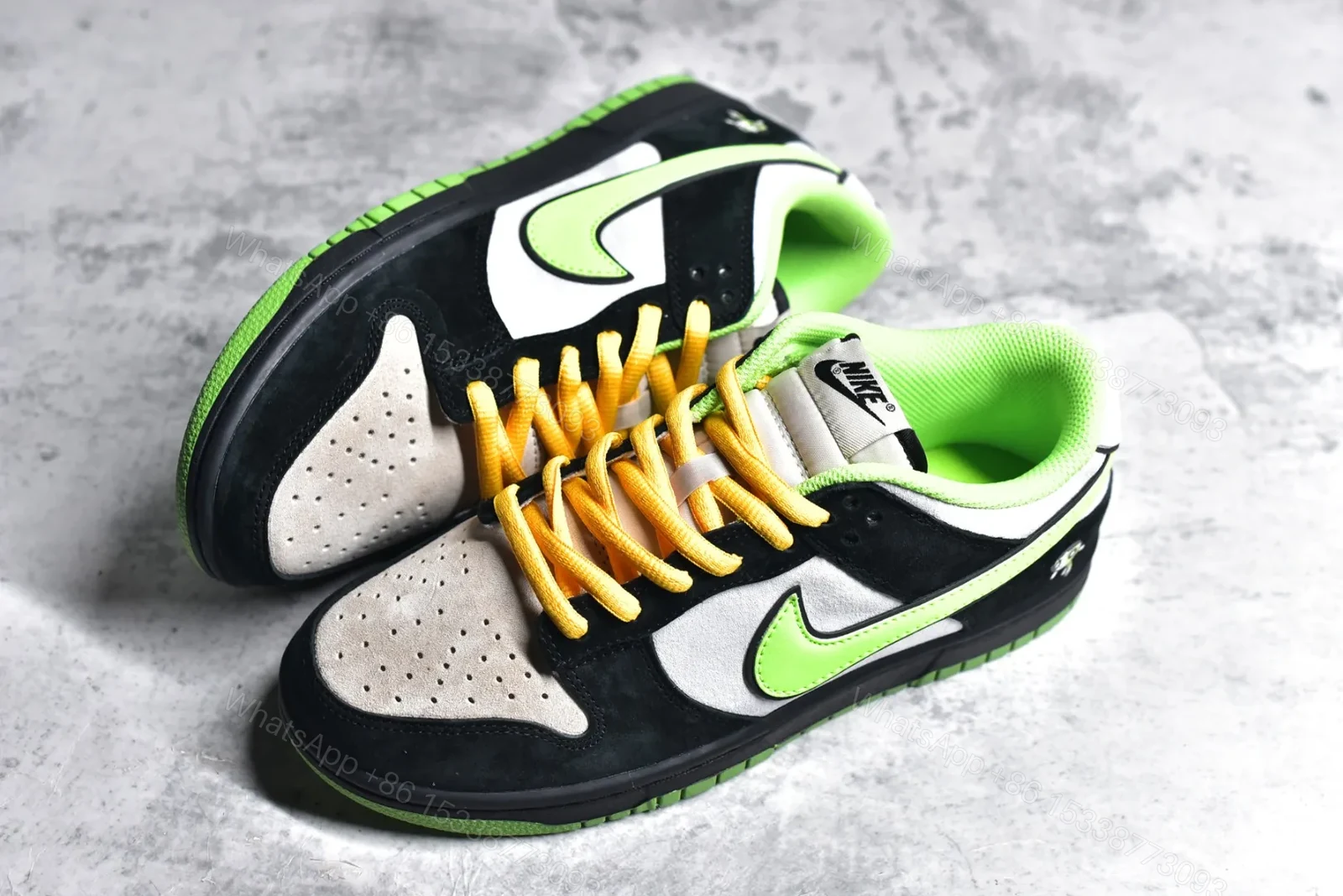 View 4 of Nike SB Dunk Low x Powerpuff Girls Black Green Replica