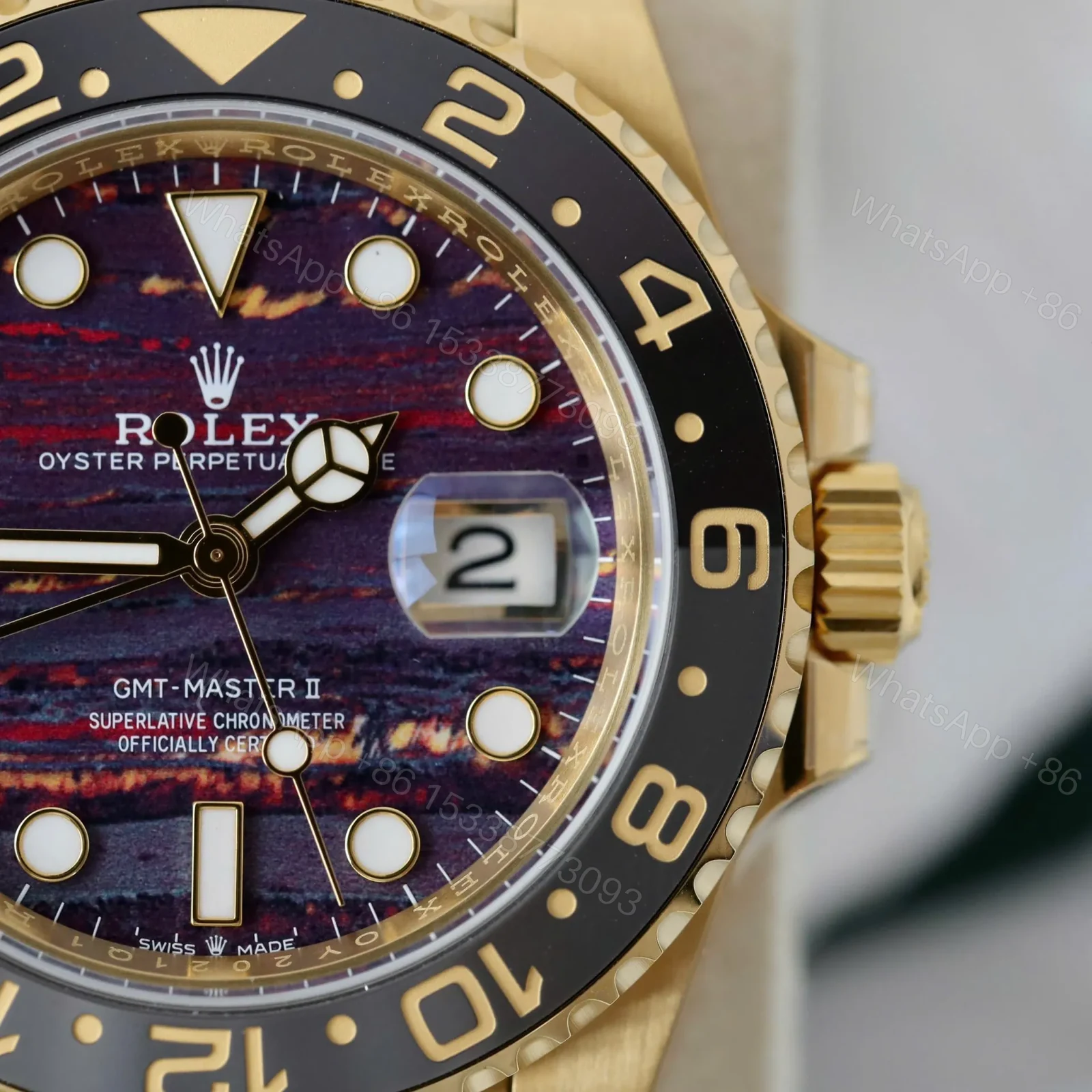 View 8 of Rolex GMT-Master II 126718GRNR Tiger Iron Dial