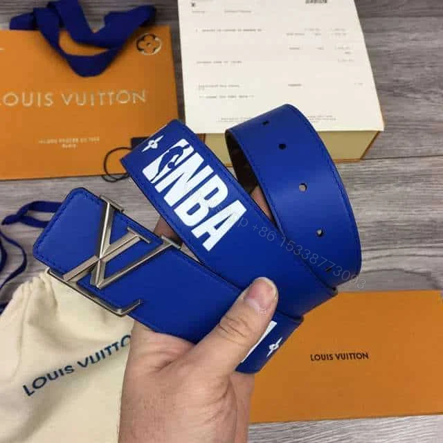 View 4 of LOUIS VUITTON X NBA 3 STEPS 40MM REVERSIBLE MONOGRAM CANVAS BELT – B100